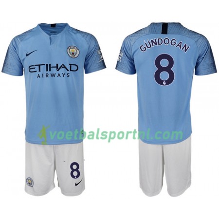 Manchester City GUNDOGAN 8 Kind Thuis Tenue 2018-19 Manchester City GUNDOGAN 8 Kind Thuis Tenue 2018-19